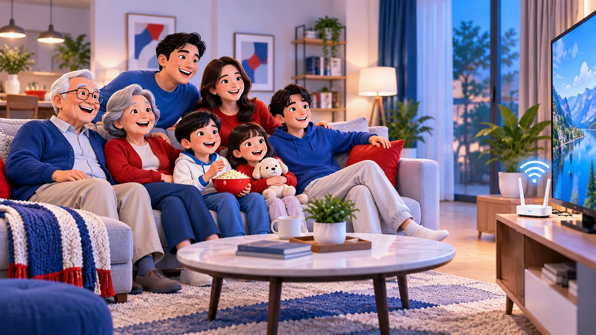 Ilustrasi paket internet rumah Home Plus
